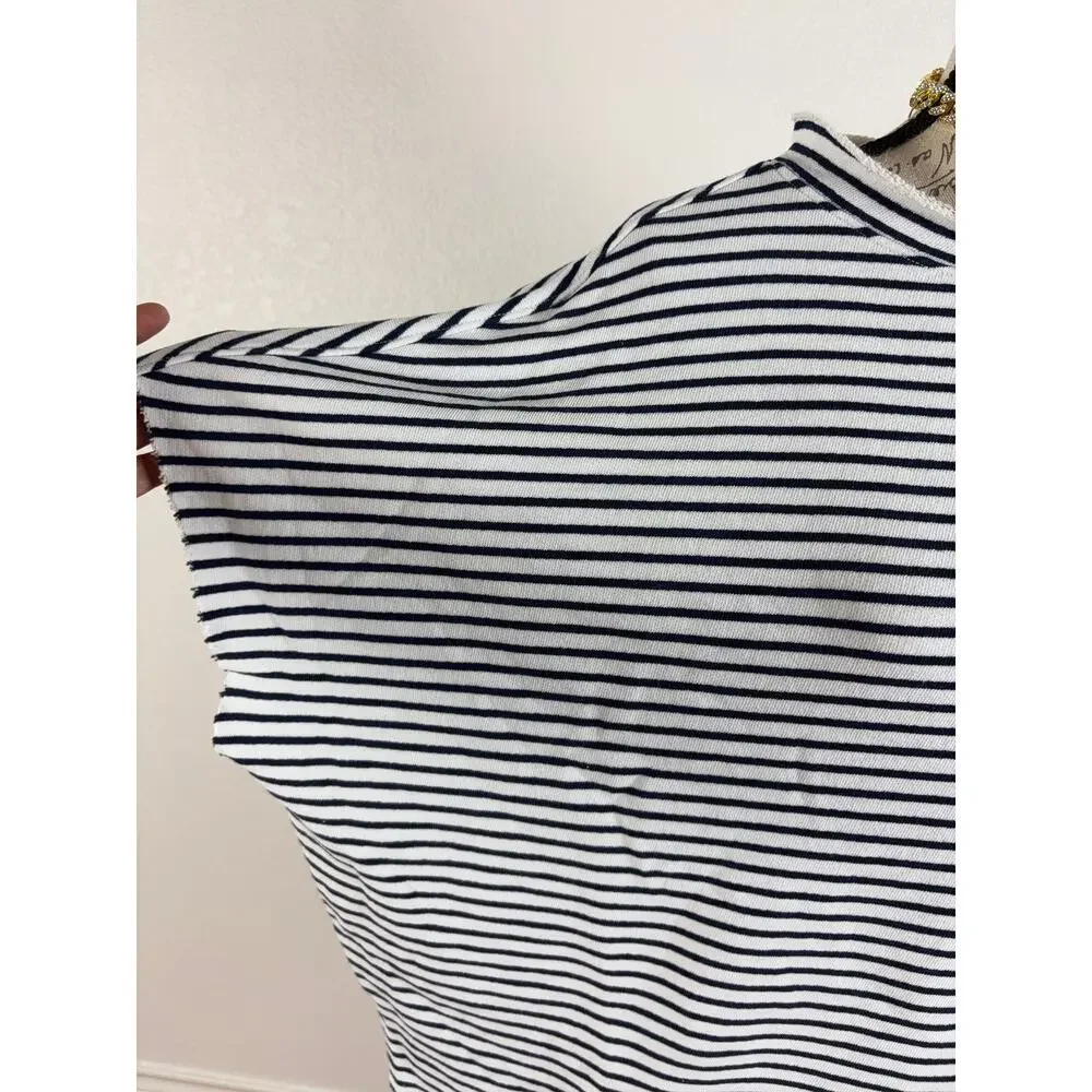 B38 Frank & Eileen Olive Original Capelet OS Striped French Chic Old Money - Picture 6 of 9